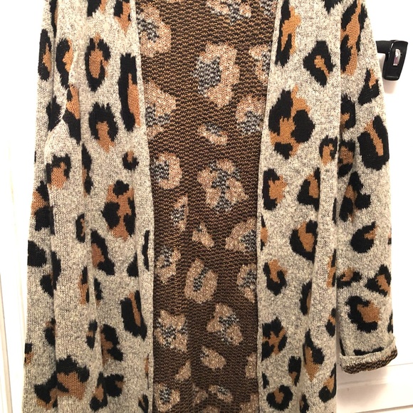 I.N. Studio multi color open front cardigan - Picture 3 of 3